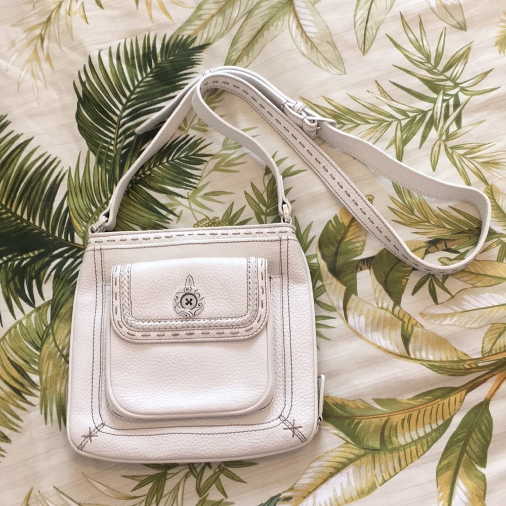 White Brighton crossbody purse